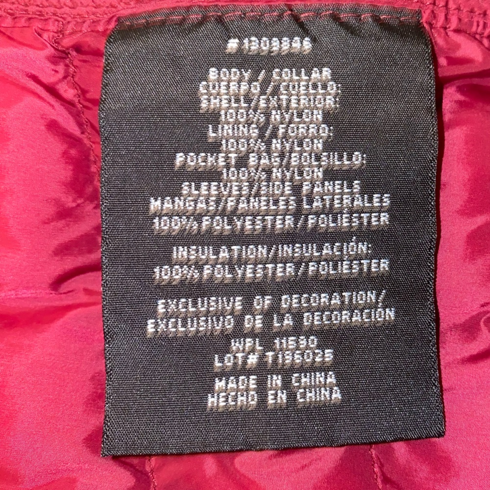 Quilted Burgundy & Black Lightweight Puffer Jacket - Picture 4 of 5